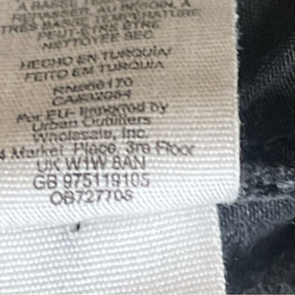 Free People We The Free Raw Edge Split Hem Black Skinny Jeans Size 30 - Picture 9 of 12